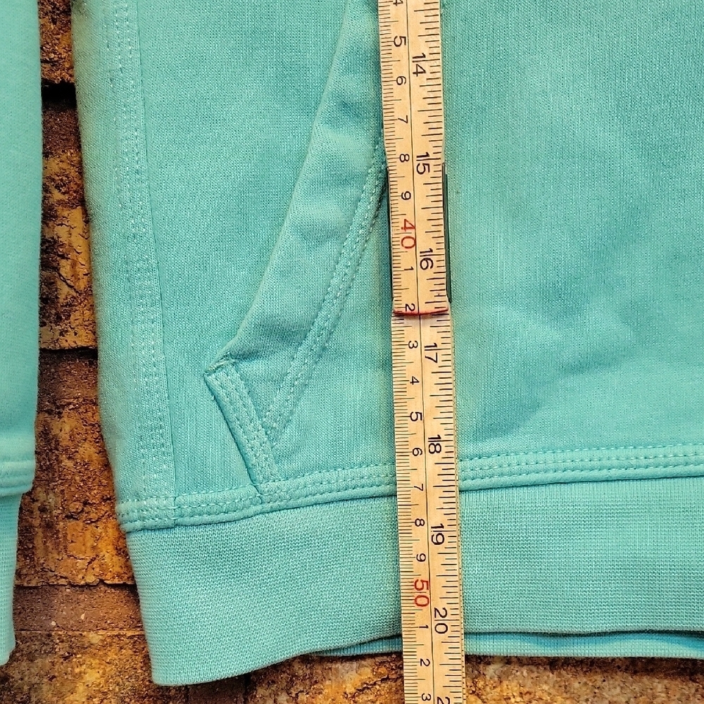 Nike Kids Turquoise Pullover Hoodie Sweatshrit Size Medium Casual Athletic - Picture 7 of 8